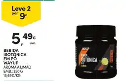 Continente Bebida isotônica em pó wayup aroma a limão promoção