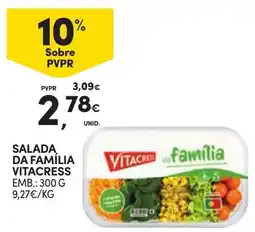 Continente salada da família vitacress promoção