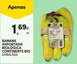 Continente banana importada continente bio promoção