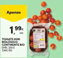 Continente Tomate mini biológico continente bio promoção