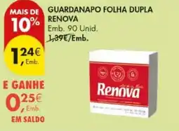 Pingo Doce guardanapo folha dupla renova promoção