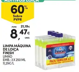 Continente limpa máquina de loiça finish limão promoção