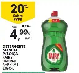Continente Detergente manual p/ loiça fairy original promoção