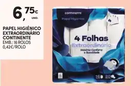 Continente Papel higiénico extraordinário continente promoção