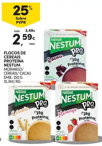Continente Flocos de cereais proteína nestum promoção