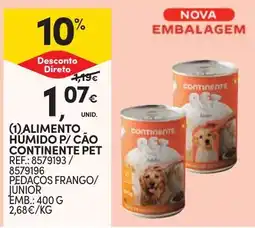 Continente Alimento Humido P/ Cão Continentepet promoção