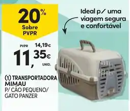 Continente transportadora mimau p/ cão pequeno/ gato panzer promoção