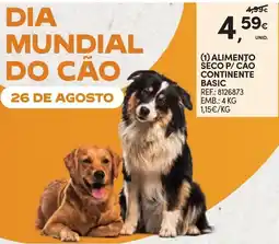 Continente alimento seco p/ cao continente basic promoção