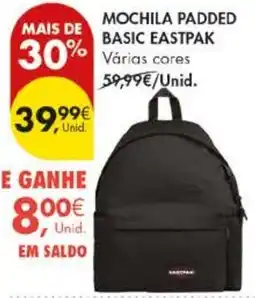 Pingo Doce Mochila padded basic eastpak promoção