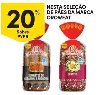 Continente Pães da marca oroweat promoção