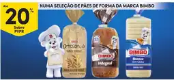 Continente pães de forma da marca bimbo promoção