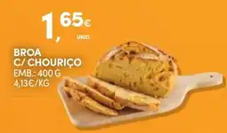 Continente Broa c/ chouriço promoção