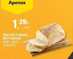 Continente Pão de forma rio maior promoção