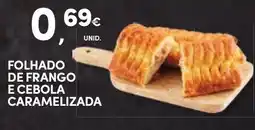 Continente Folhado de frango e cebola caramelizada promoção
