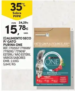 Continente alimento seco p/ gato purina one promoção
