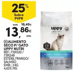 Continente Alimento seco p/ gato uppy nutri promoção