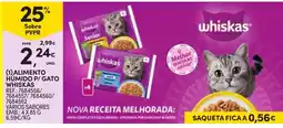 Continente Alimento Humido P/ Gato Whiskas promoção