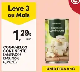 Continente Cogumelos laminados continente promoção