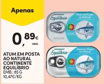 Continente Atum em posta ao natural continente equilíbrio promoção