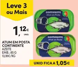 Continente Atum em posta continente promoção
