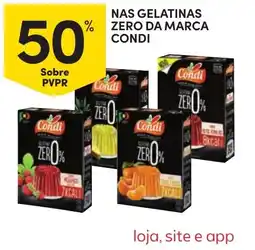 Continente gelatinas zero da marca condi promoção