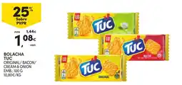 Continente Bolacha tuc original / bacon / cream & onion promoção