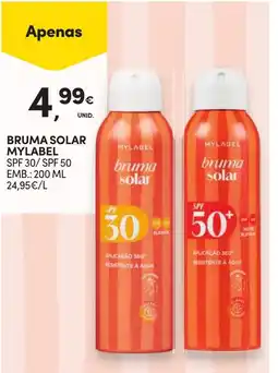 Continente Bruma solar mylabel promoção