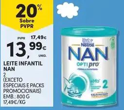 Continente Leite infantil nan 2 promoção