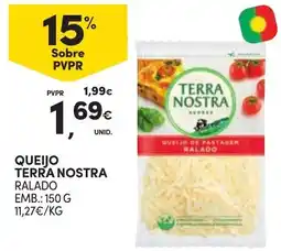 Continente Queijo terra nostra ralado promoção