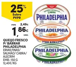 Continente Queijo fresco p/ barrar philadelphia promoção