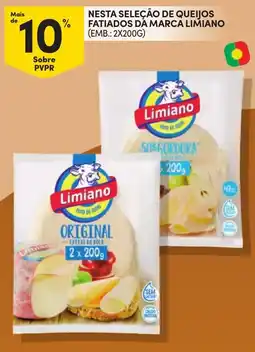 Continente queijos fatiados da marca limiano promoção