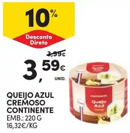 Continente Queijo azul cremoso continente promoção