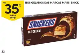 Continente Snickers ice cream promoção