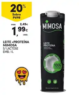Continente Leite + proteína mimosa s/ lactose promoção