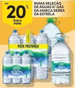 Continente Água s/ gás da marca serra da estrela promoção