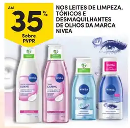 Continente Nivea nos leites de limpeza, tónicos e desmaquilhantes de olhos promoção