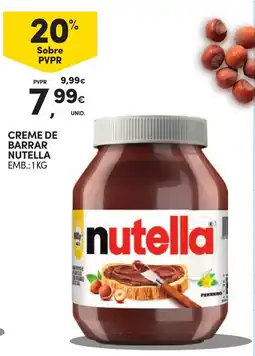 Continente Creme de barrar nutella promoção