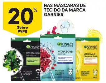 Continente máscaras de tecido da marca garnier promoção
