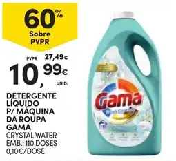 Continente Detergente liquido p/ maquina da roupa gama crystal water promoção