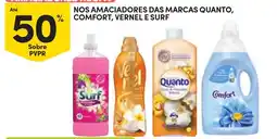 Continente Amaciadores das marcas quanto, comfort, vernel e surf promoção