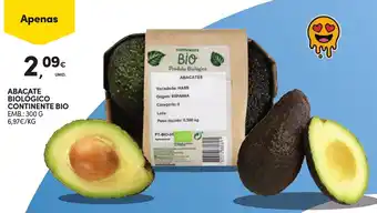 Continente Abacate biológico continente bio promoção