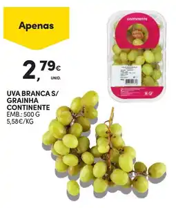 Continente Uva branca s/ grainha continente promoção