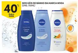 Continente Nivea géis de banho promoção