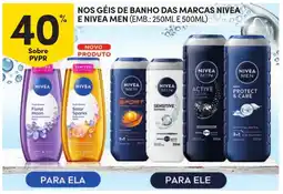 Continente Nivea nos géis de banho promoção
