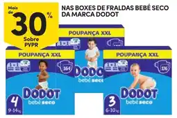 Continente Fraldas bebé seco dodot promoção