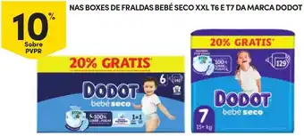 Continente Dodot bebé seco promoção