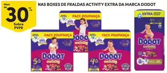 Continente Fraldas activity extra da marca dodot promoção