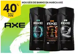 Continente Géis de banho da marca axe promoção