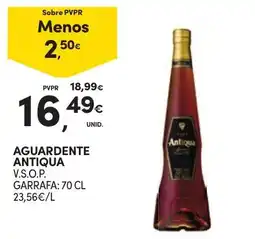 Continente Aguardente Antiqua promoção