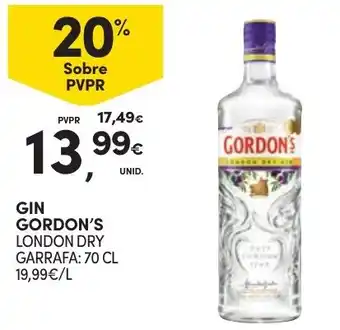 Continente gin gordon's london dry promoção
